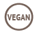 100% vegan logo
