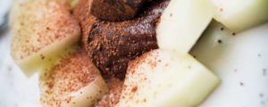 Chocolademousse met amandelen