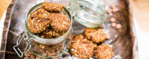 biscuits sains à la farine de banane et de noix de coco